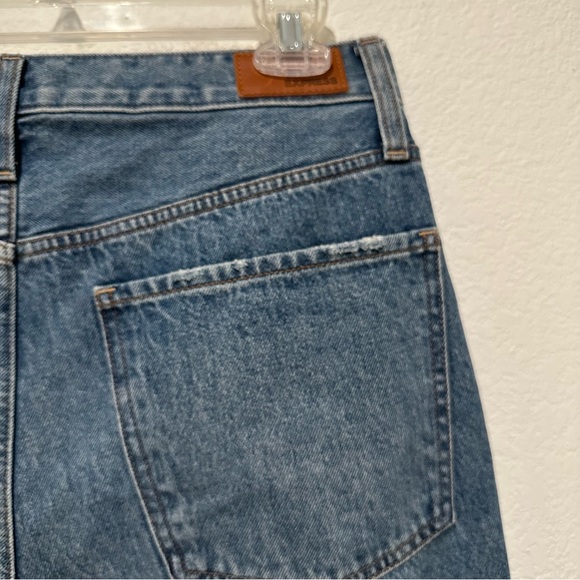 Express High Waisted Original Ripped Cropped Dad Jeans - Picture 5 of 11